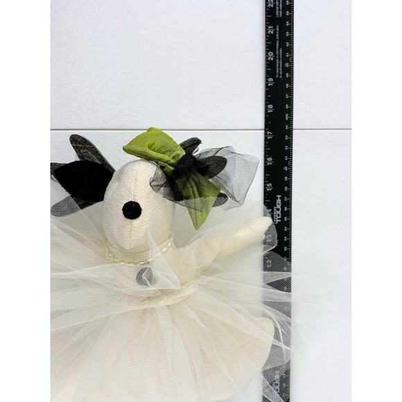 Woof & Poof Reindeer Ballerina Tutu Bow Shelf Sitter Bean Holiday Doll - Picture 8 of 8